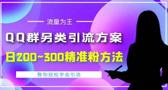 价值888的QQ群另类引流方案,半自动操作日200~300精准粉方法【视频教程】-第一资源库