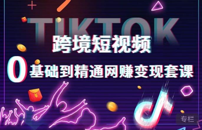 跨境短视频TIKTOK 0基础到精通网赚变现套课,跨境短视频独立站带货变现技巧-第一资源库