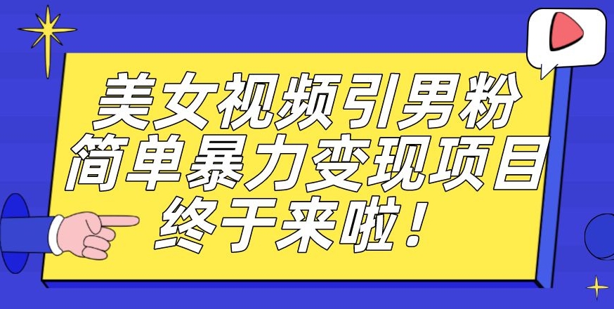 价值3980的男粉暴力引流变现项目,一部手机简单操作,新手小白轻松上手,每日收益500+【揭秘】-第一资源库