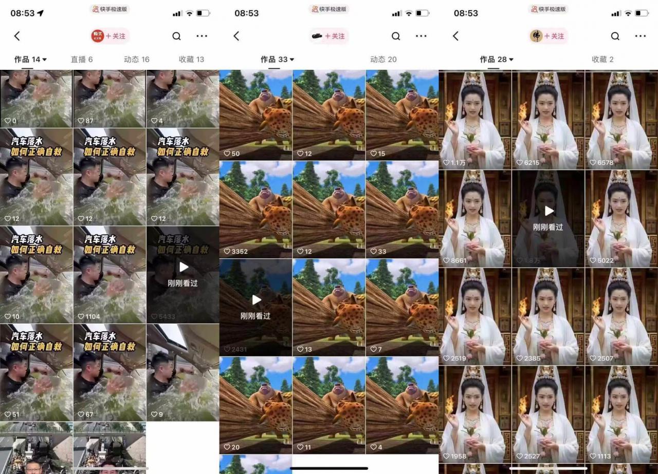 狗熊岭快手连怼技术,好物,涨粉都可以连怼-第一资源库