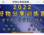 萌飞好物·2022抖音好物分享训练营,当下风口带货变现模式,从入门到精通-第一资源库