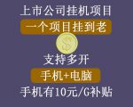 正规挂机项目,支持手机电脑一起挂,支持虚拟机多开,可以挂到老-第一资源库