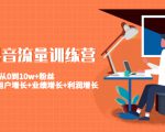 美业抖音流量训练营:从0到10w+粉丝 让你的门店用户增长+业绩增长+利润增长-第一资源库