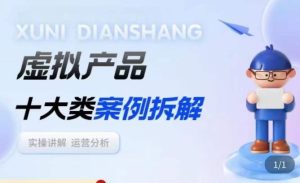 虚拟产品项目拆解课,十大类案例拆解分析运营玩法-第一资源库