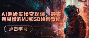 AI超级实操变现课,最实用易懂的MJ和SD绘画教程-第一资源库
