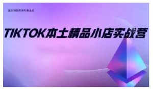 TikTok本土精品小店出海实战营,从入门到高阶,不止0-1!-第一资源库