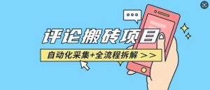 悟空采集评论搬砖_评论搬砖+自动采集【完整攻略】-第一资源库